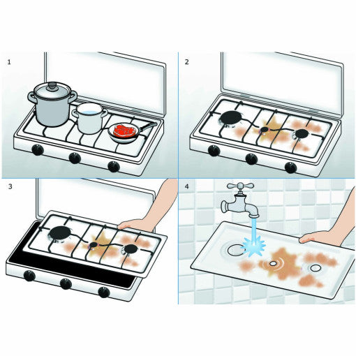 Parker® Fornello Parker A Gas 3F Inox