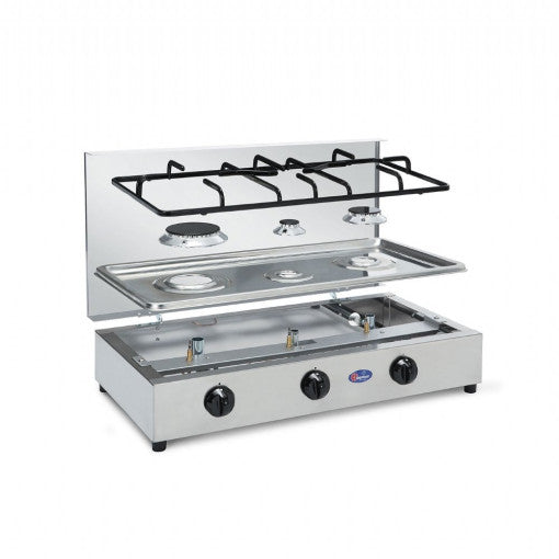 Parker® Fornello Parker A Gas 3F Inox