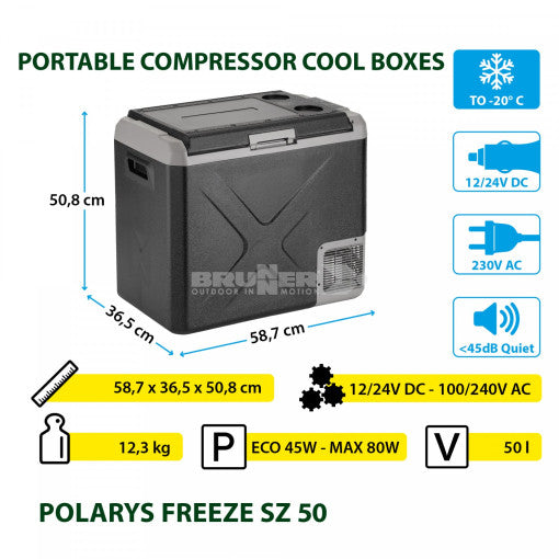  Frigo Portatile Brunner Polarys Freeze SZ 50