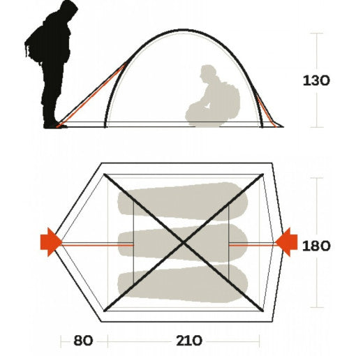  Kit Tenda Kalahari T.Res StarterKit Ferrino
