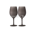  Set 2 Calici Brunner Wineglass Brownsatin