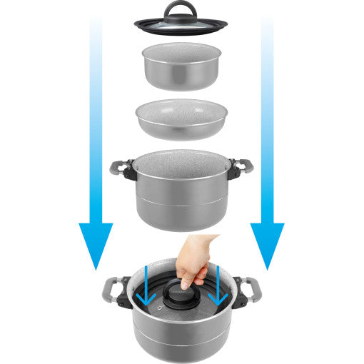  Set Pentole Brunner Fusion 7+1