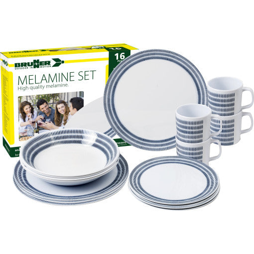  Set Stoviglie Brunner Melamine Bluebay