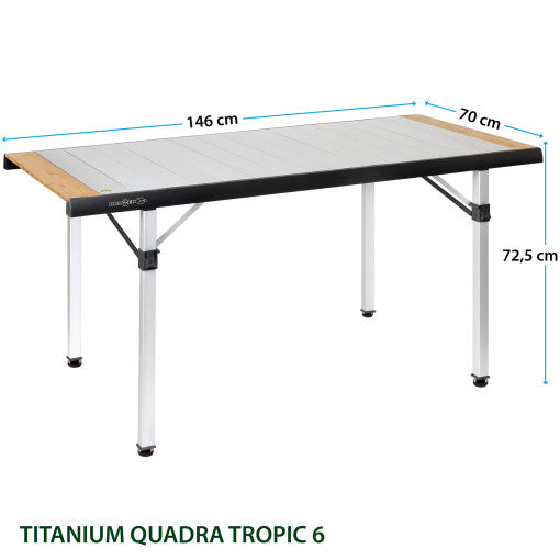  Tavolo Brunner Titanium Quadra Tropic 6 Adjustar