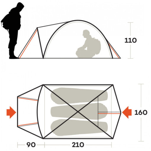  Tenda Ferrino Atacama 3