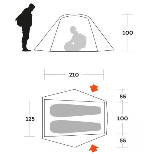  Tenda Ferrino Blow 2