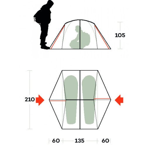  Tenda Ferrino Grit 2