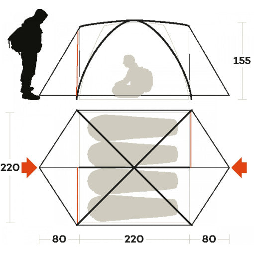  Tenda Ferrino Lhotse 4