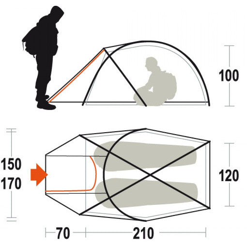  Tenda Ferrino Pilier 2