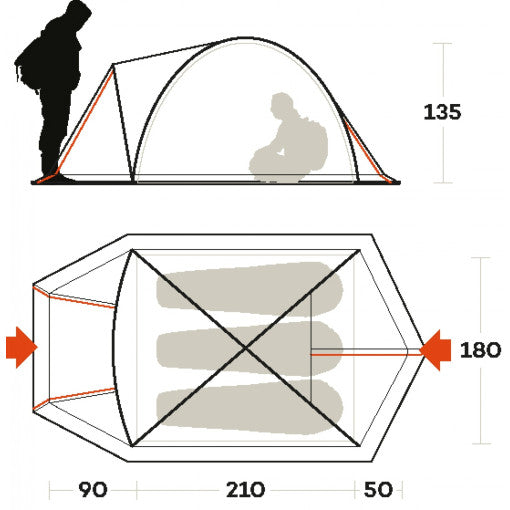  Tenda Ferrino Skyline 3 Alu