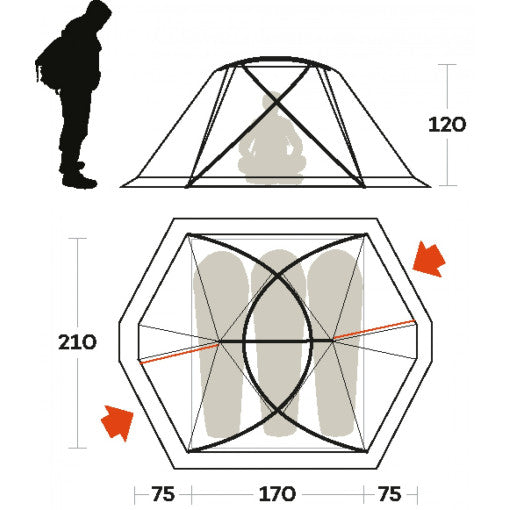  Tenda Ferrino Svalbard 3.0