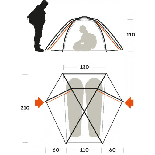  Tenda Ferrino Trivor 2
