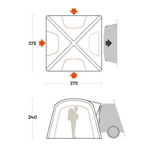  Tenda Ferrino Wanderer Trunk Tent