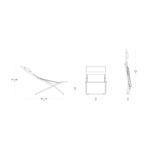  Sedia A Sdraio Lafuma Tube Titane Moss Graphite